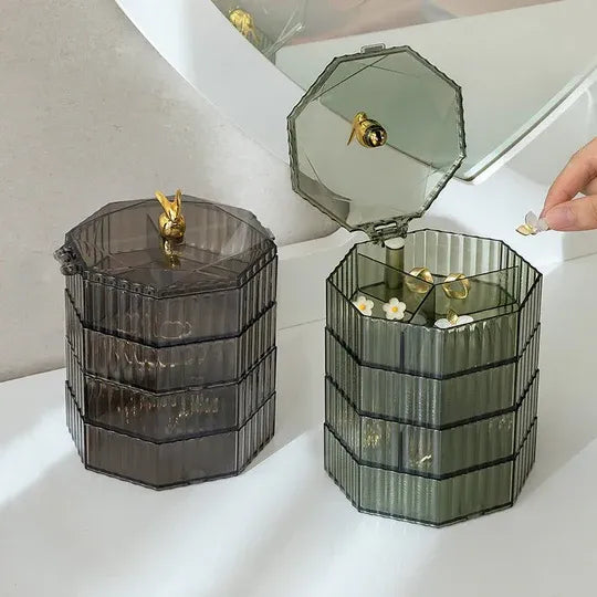 4 Layer Rotating Jewelry Storage Organizer