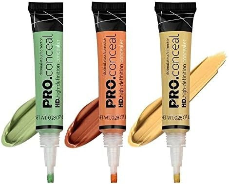 Pack of 3 Makeup Creamy Color Corrector concealer
