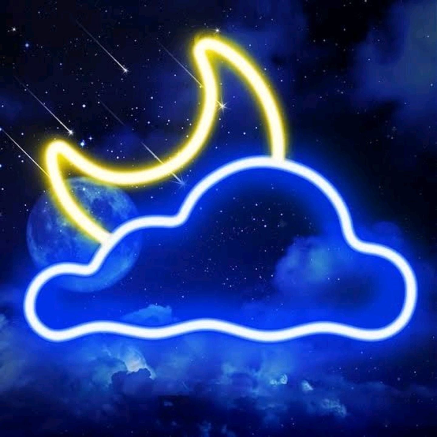Moon Neon LED Night Light