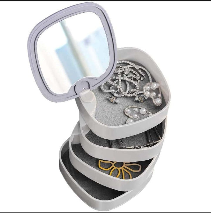 4 Layer Rotating Jewelry Storage Organizer