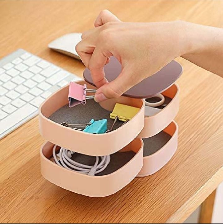 4 Layer Rotating Jewelry Storage Organizer