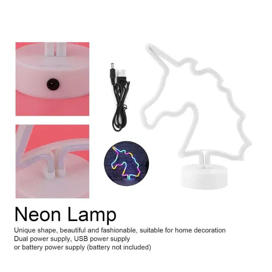 Unicorn Neon LED Night Light